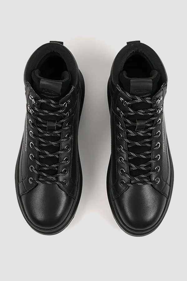 ΜΠΟΤΑΚΙΑ KARL LAGERFELD - 00X BLACK LEATHER